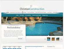 Tablet Screenshot of christianconstructionco.com